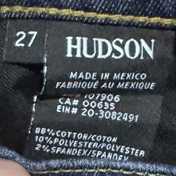 NWT HUDSON Natalie Midrise Skinny Jeans - 27 - Picture 7 of 8